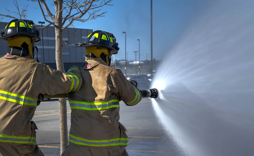 two firefighters